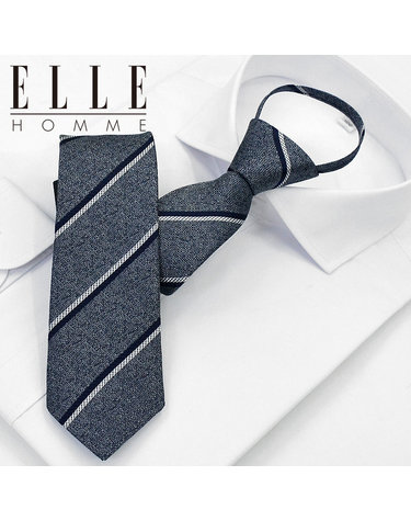 [ELLE HOMME] 엘르옴므 실크 지퍼/자동 넥타이-마라카스 그레이 7cm