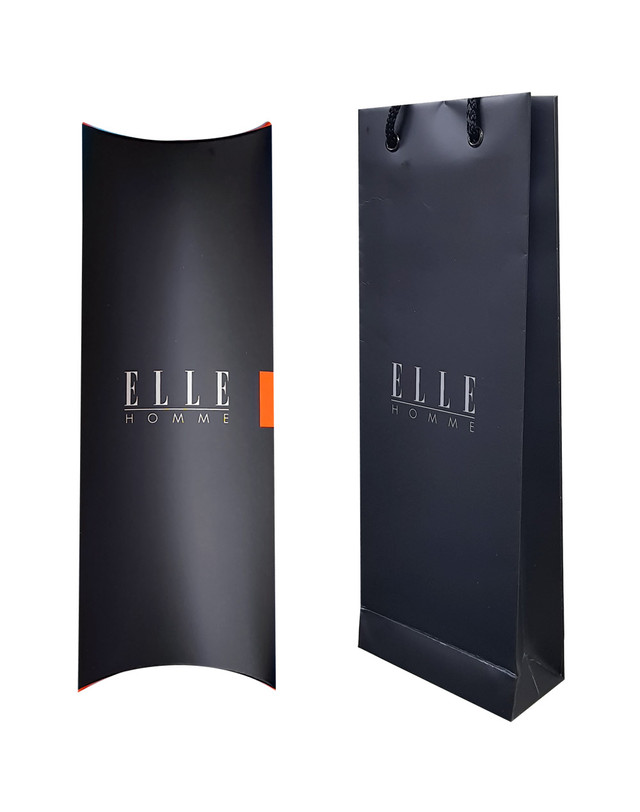 엘르옴므 [ELLE HOMME] 엘르옴므 실크넥타이 - 헤링본 레드 7.5cm 착용컷