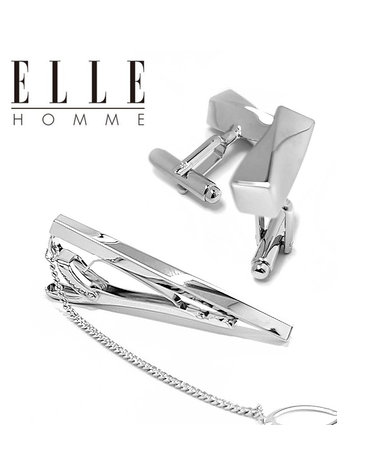 [ELLE HOMME] 엘르옴므 넥타이핀/커프스 세트-스크류