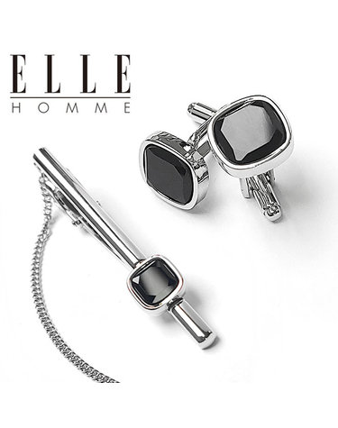 [ELLE HOMME] 엘르옴므 넥타이핀/커프스 세트-파인