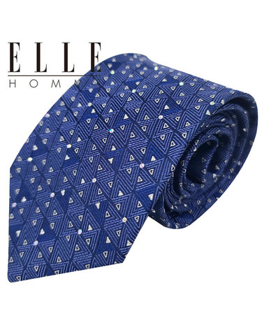 [ELLE HOMME] 엘르옴므 크리스탈 실크넥타이 - 트러스 블루 8cm