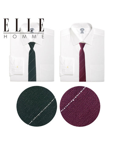 [ELLE HOMME] 엘르옴므 혼주/상견례 넥타이 세트 지퍼/자동 모스