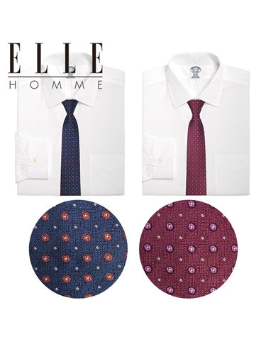 [ELLE HOMME] 엘르옴므 혼주/상견례 넥타이 세트 지퍼/자동 키치