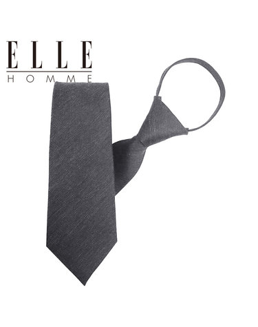 [ELLE HOMME] 엘르옴므 실크 지퍼/자동 넥타이-폴스 그레이 7cm