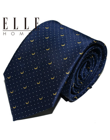 [ELLE HOMME] 엘르옴므 실크넥타이 - 바나나 네이비 8cm