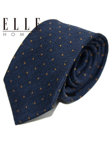 [ELLE HOMME] 엘르옴므 실크넥타이 - 밀릿 네이비 7cm