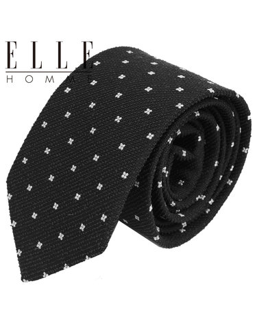 [ELLE HOMME] 엘르옴므 실크넥타이 - 마타리 블랙 7cm