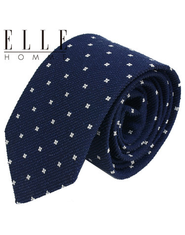 [ELLE HOMME] 엘르옴므 실크넥타이 - 마타리 네이비 7cm