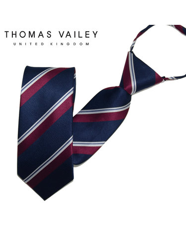 [THOMAS VAILEY] 토마스베일리 자동/지퍼넥타이-오클랜드 와인 7cm
