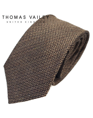 [THOMAS VAILEY] 토마스베일리 실크넥타이-러그 골드 7.5cm