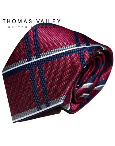 [THOMAS VAILEY] 토마스베일리 패션넥타이-아인슈패너 와인 8cm