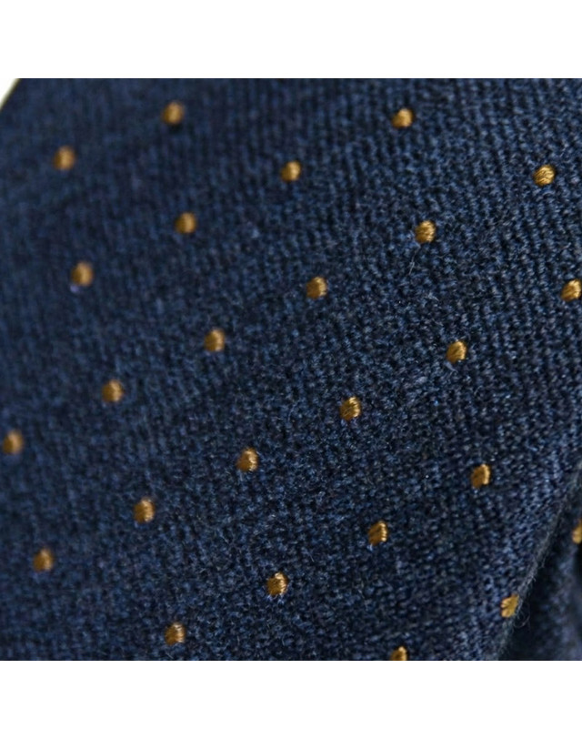 토마스베일리 [THOMAS VAILEY] 토마스베일리 실크넥타이 - 하비스트 네이비 7cm 착용컷