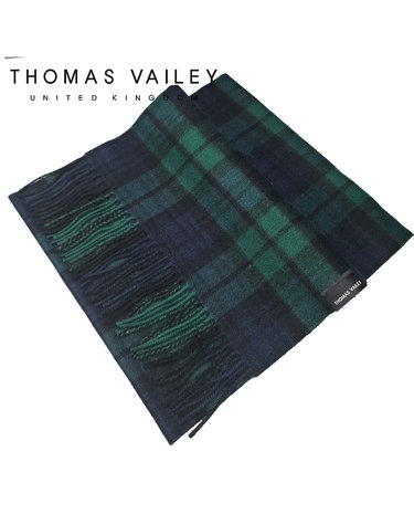 [THOMAS VAILEY] 캐시미어 블렌드 울머플러 로렌 그린