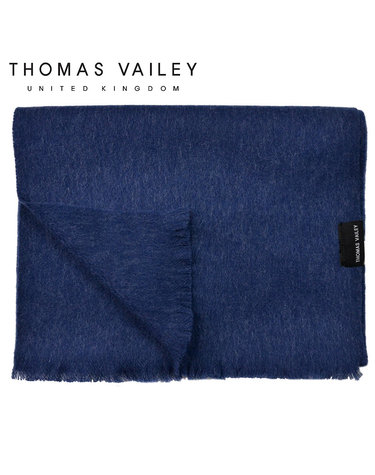 [THOMAS VAILEY] 캐시미어 블렌드 울머플러 솔리드 블루