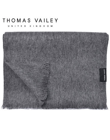 [THOMAS VAILEY] 캐시미어 블렌드 울머플러 솔리드 그레이