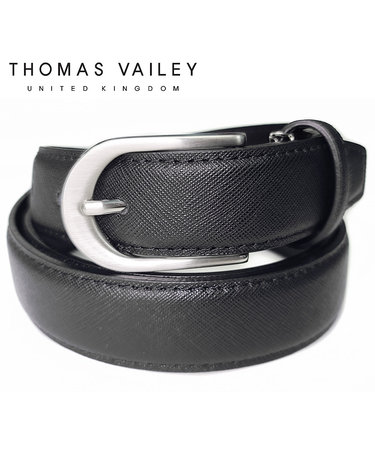 [THOMAS VAILEY] 토마스베일리 비조 벨트 비앙코 블랙 1THTHG5MAB055