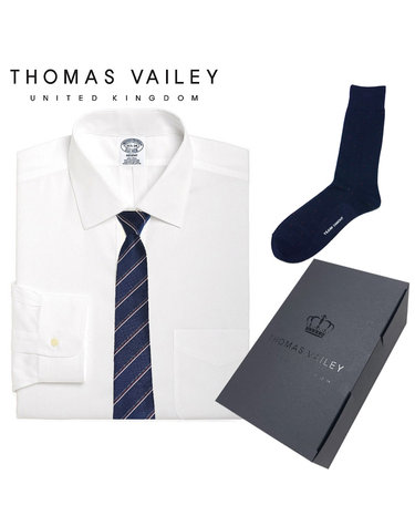 [THOMAS VAILEY] 토마스베일리 넥타이X양말 세트-지퍼 심플