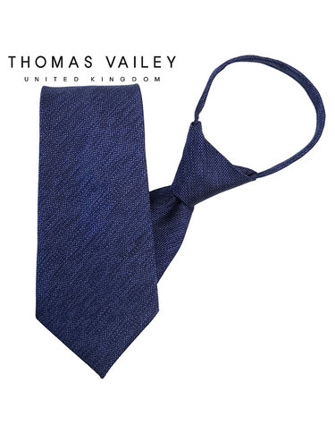 [THOMAS VAILEY] 토마스베일리 자동/지퍼넥타이-폴링 네이비 7.5cm