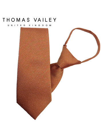 [THOMAS VAILEY] 토마스베일리 자동/지퍼넥타이-폴링 오렌지 7.5cm