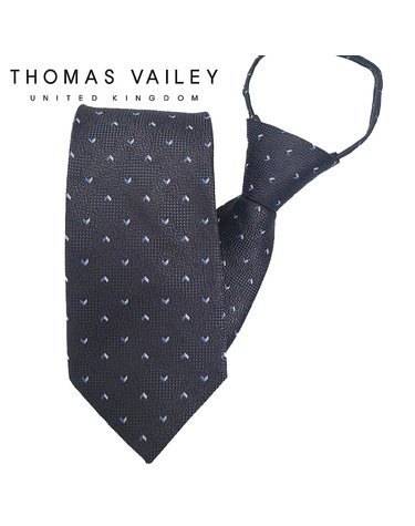 [THOMAS VAILEY] 토마스베일리 자동/지퍼넥타이-모어 그레이 7.5cm