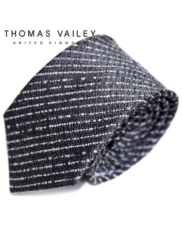[THOMAS VAILEY] 토마스베일리 실크넥타이-몬순 그레이 7.5cm