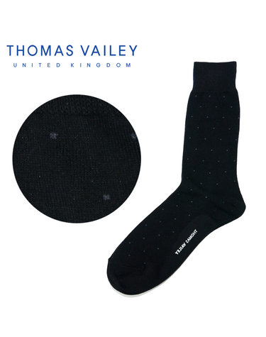 [THOMAS VAILEY] 토마스베일리 신사양말 - 나이트도트 블랙