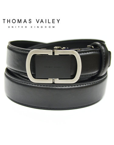 [THOMAS VAILEY] 토마스베일리 정장 자동 벨트 더블디 블랙