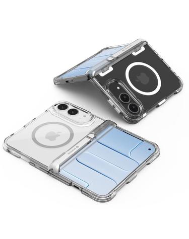 아이폰 듀오 케이스 맥세이프 힌지보호 투명 킥스탠드 케이스 iPhone Duocase
