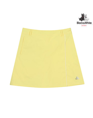 [블랙앤화이트] 여성 A라인 랩스커트 반바지 4008XSEG_YELLOW