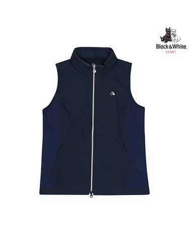 [블랙앤화이트] 여성 배색 바람막이 베스트 1008LSGC_NAVY