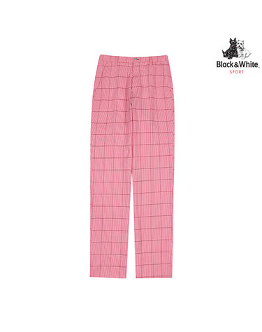 [블랙앤화이트] 남성 체크 롱팬츠 5018YSHB_PINK