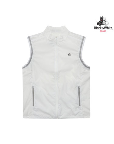 [블랙앤화이트] 남성 로고엠보 베스트 1013GZVP_WHITE