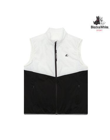[블랙앤화이트] 남성 컬러블럭 베스트 1023GZVN_WHITE