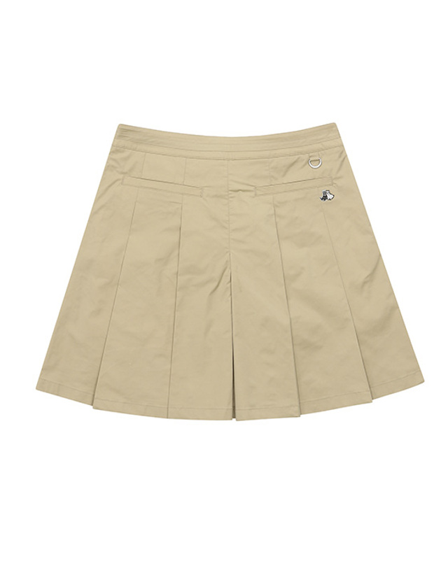 블랙앤화이트 [블랙앤화이트] 셋업 4부 플리츠 팬츠 4004LZSP_BEIGE 착용컷
