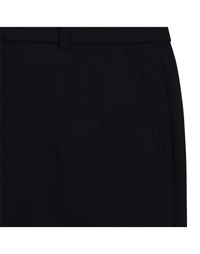 블랙앤화이트 [블랙앤화이트] 남성 본딩 일자핏 팬츠 5904GXSS_BLACK 착용컷