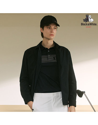 [블랙앤화이트] 남성 셔츠형 버튼 자켓 1175GZGN_BLACK