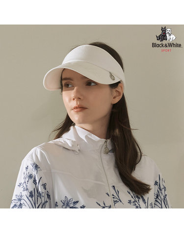 [블랙앤화이트] 여성 로고 레터링 바이저 8735LZSP_WHITE