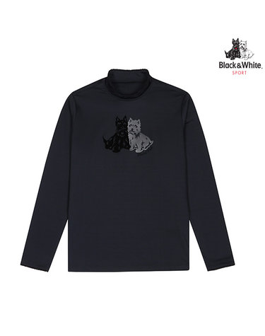 [블랙앤화이트] 여성 레이스 배색 베이스 레이어 6905LZIN_BLACK