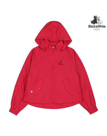 [블랙앤화이트] 여성 오버핏 서커 점퍼 1135LZGN_RED