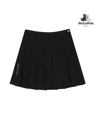 [블랙앤화이트] 여성 긴기장 플리츠 스커트 4024LXWP_BLACK