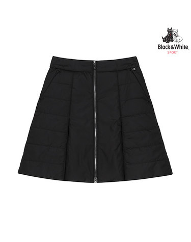 [블랙앤화이트] 여성 긴기장 패딩 A라인 스커트 4034LXWP_BLACK