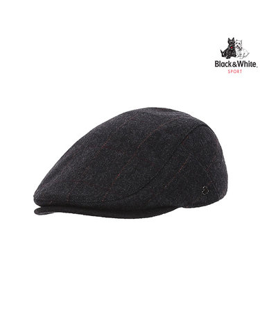 [블랙앤화이트] 남성 모직 헌팅캡 8405GBAC_DARK GREY