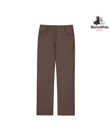 [블랙앤화이트] 여성 플리스 본딩 부츠컷 팬츠 5025LBWN_BROWN