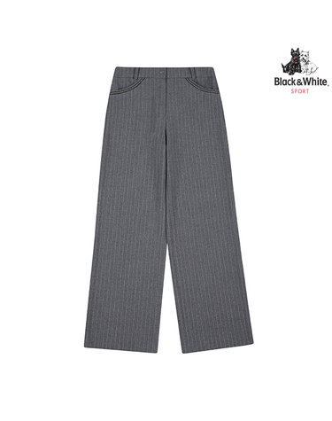 [블랙앤화이트] 여성 TR 스트라이프 와이드 팬츠 5045LBWR_GREY