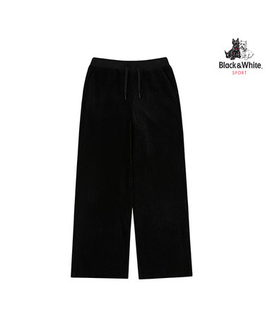 [블랙앤화이트] 여성 코듀로이 와이드 셋업 팬츠 5335LBST_BLACK