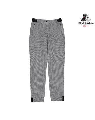 [블랙앤화이트] 여성 TR 체크 조거핏 팬츠 5035LBWR_BLACK