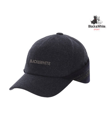 [블랙앤화이트] 남성 니트 귀달이 모직 캡 8425GBAC_NAVY