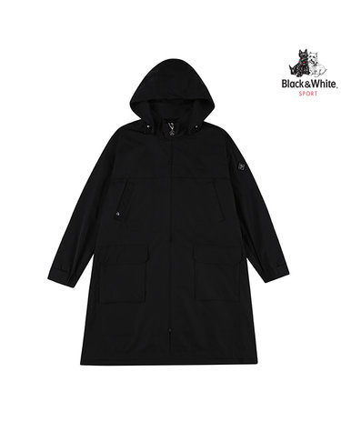 [블랙앤화이트] 여성 긴기장 오버핏 사파리 코트 1125LBWP_BLACK