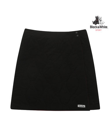 [블랙앤화이트] 여성 리버시블 랩 스커트 4002LXSN_BLACK