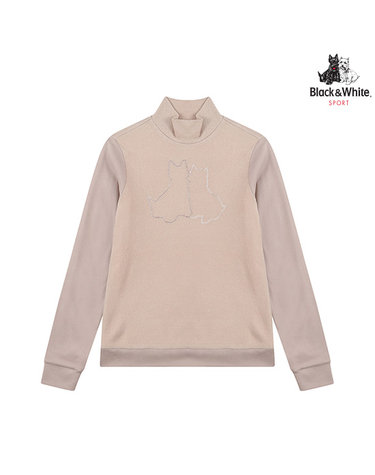 [블랙앤화이트] 여성 가을 헤어리 블루종 긴팔 9261LDON_BEIGE